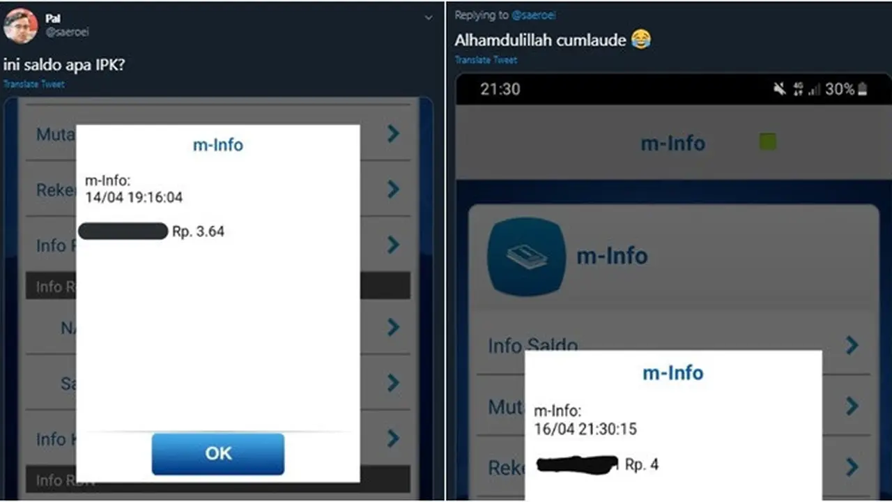 7 Cuitan Netizen Pamer Isi Saldo Ini Malah Bikin Ngakak
