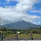 Gunung Lewotobi Laki-Laki di Flores Timur NTT mengalami kenaikan status dari Waspada menjadi Siaga. (Liputan6.com/ Ola Keda)