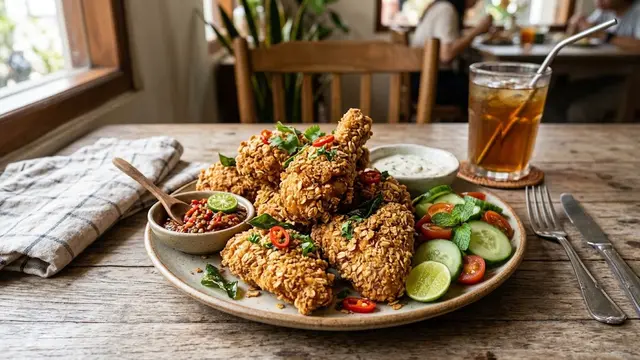 Resep Ayam Crispy Gandum yang Renyah dan Gurih/AI Generated