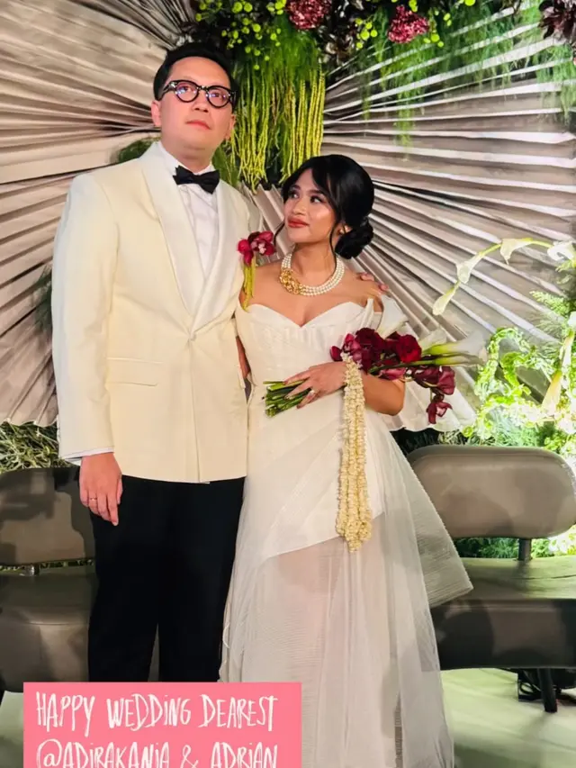 Pernikahan Putri Ikke Nurjanah dan Aldi Bragi menikah. [@oshaorganizer]