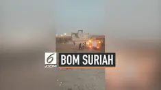 Suasana panik terjadi saat sebuah bom mobil di Suriah dekat perbatasan Turki. Bom menewaskan belasan orang dan melukai belasan lainnya.