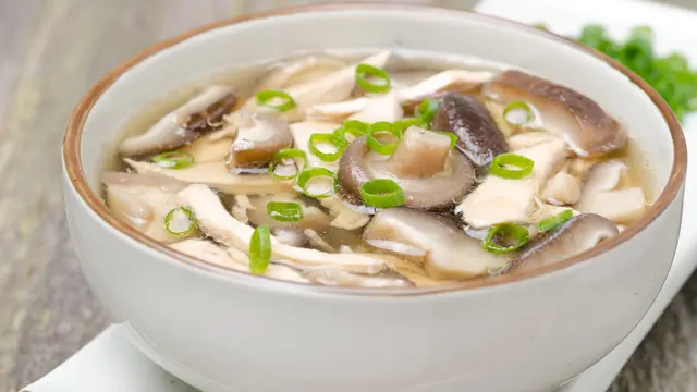 Kailan shiitake saus tiram