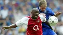 Patrick Vieira menjadi pembelian terbaik Arsene Wenger saat didatangkan dari AC Milan pada Juli 1996 dengan banderol 2,5 juta poundsterling. Alasan Wenger adalah karena kualitas Vieira dan harga yang murah. (AFP/Nicolas Asfouri)