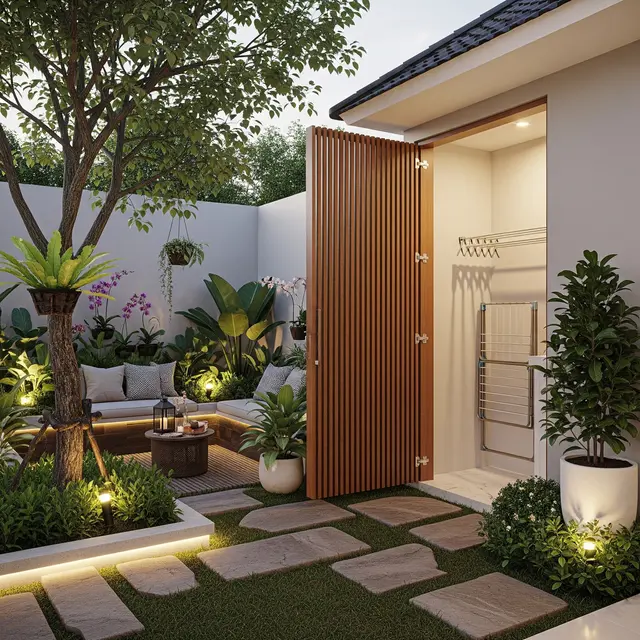 Gambar Area Jemuran Rumah Type 36 yang Rapi