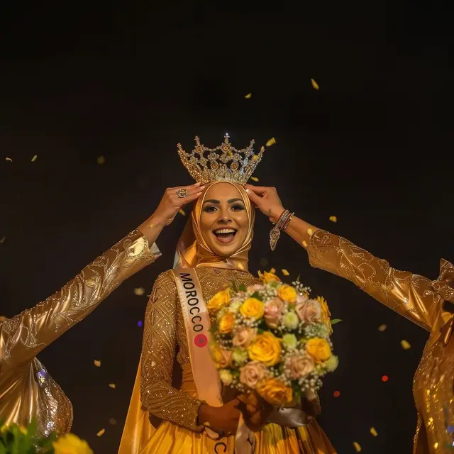 Kenza Layli Menangkan Gelar Miss AI Pertama, Curi Perhatian dengan Hijab Santun