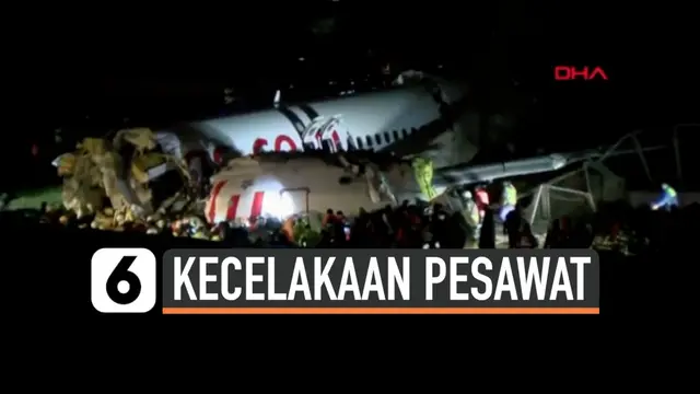 pesawat terbelah