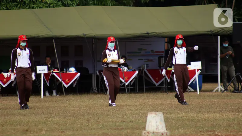 Intip Latihan Paskibraka di Tengah Pandemi COVID-19