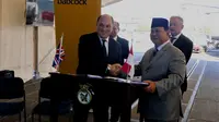 Menteri Pertahanan Indonesia dan Inggris: Prabowo Subianto dan Ben Wallace di London. Dok: Kedubes Inggris di Jakarta