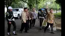 Ketum Partai Gerindra, Prabowo Subianto saat tiba di Kompleks Istana Kepresidenan Bogor untuk menemui Presiden Joko Widodo, Kamis (29/1/2015). (Liputan6.com/Faizal Fanani)