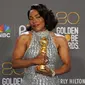 Angela Bassett di Golden Globe Awards 2023. (Chris Pizzello/Invision/AP)