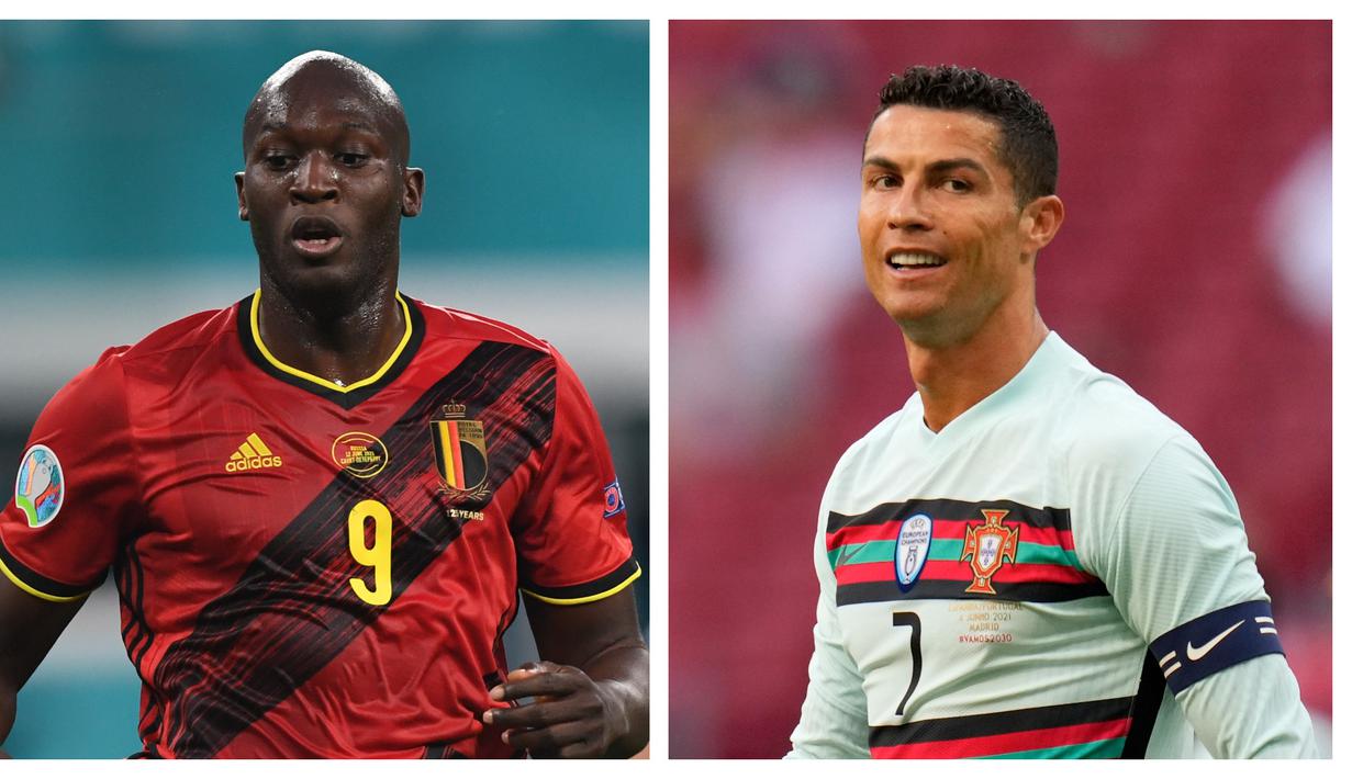 Ajang Euro 2020 (Euro 2021) yang sedang berlangsung menjadi pentas para striker untuk menambah koleksi gol mereka. Tak terkecuali 6 striker timnas berikut yang menjadikan Piala Eropa kali ini untuk mempertajam rekor gol yang telah mereka ciptakan. (Foto: Kolase AFP)