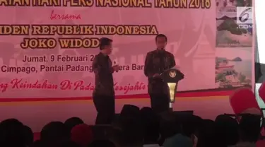 Presiden Jokowi menghadiri puncak Hari Pers Nasional (HPN) 2018 di Padang, Sumatra Barat.