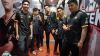 Tim RRQ yang berlaga pada ajang MPL Indonesia Season 4.  (FOTO / Montoon)
