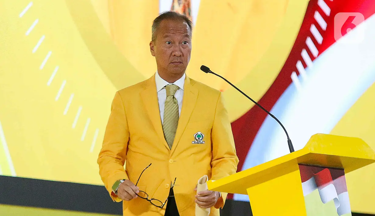 Munas ke-XI Partai Golkar tahun 2024 dibuka langsung Plt Ketua Partai Golkar Agus Gumiwang Kartasasmita. (Liputan6.com/Herman Zakharia)