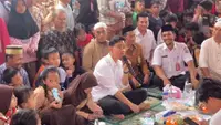 Wakil Presiden terpilih Gibran Rakabuming Raka saat blusukan dan bertemu warga Rusun Muara Baru, Jakarta Utara. (Foto: Merdeka.com/Rahmat Baihaqi).