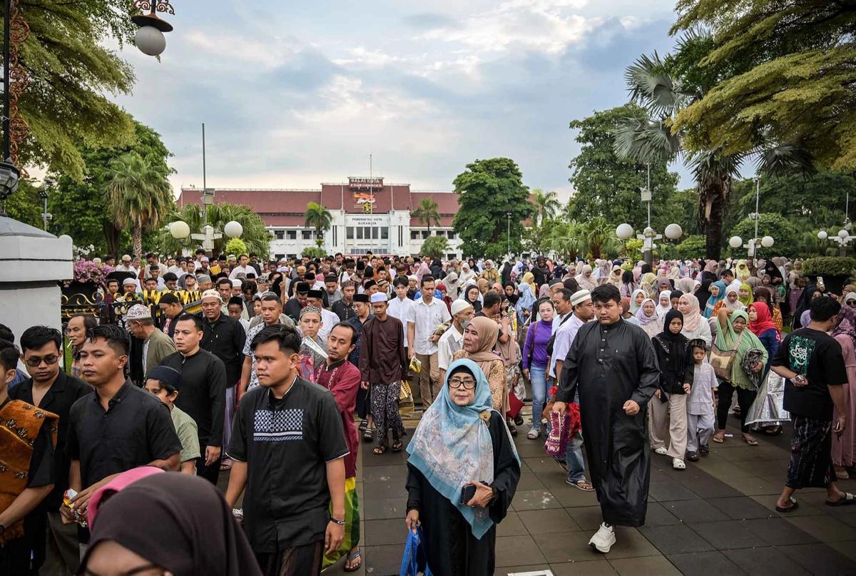 FOTO: Suasana Shalat Iduladha di Sejumlah Daerah