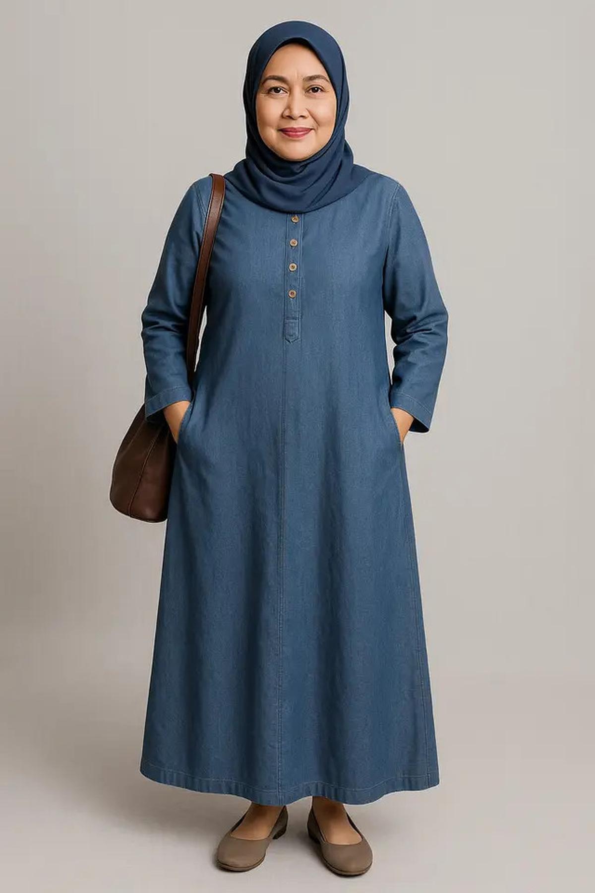 7 Rekomendasi Gamis yang Nyaman untuk Usia 45 Tahun ke Atas, Cocok untuk Aktivitas Sehari-hari
