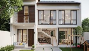 Gambar Rumah Minimalis Memanjang ke Belakang/ Ilustrasi AI