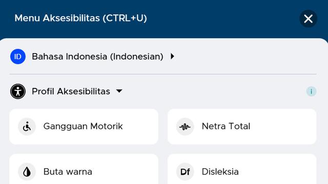 Fitur Ramah Disabilitas di Laman Kominfo
