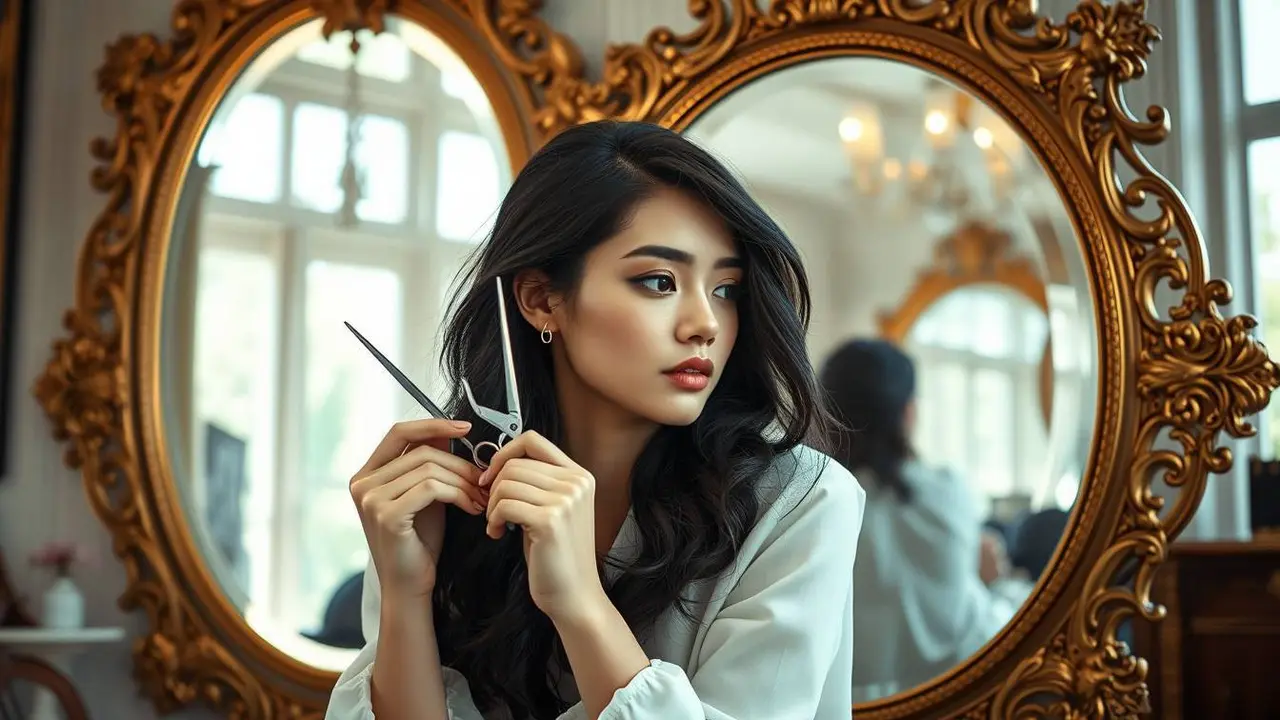 mimpi gunting rambut