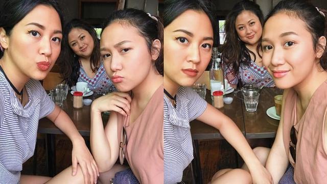 egini potret Mayzura bersama kedua kakaknya, kompak banget.