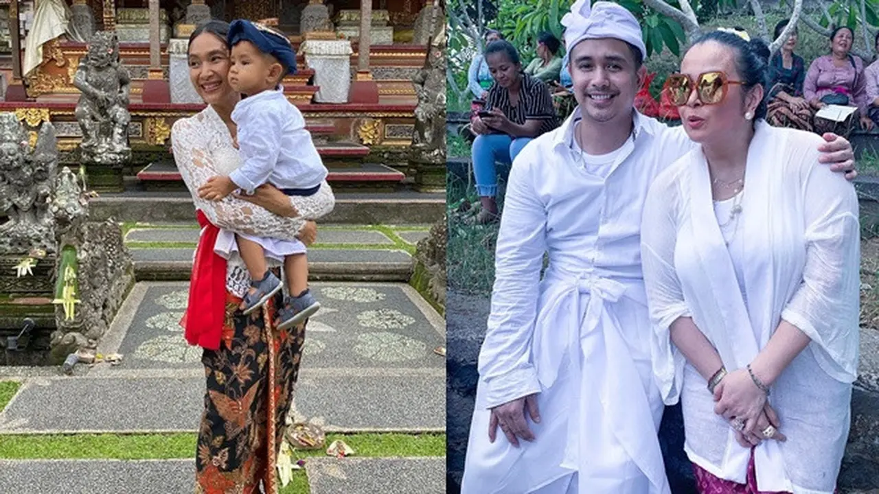 5 Potret Seleb Indonesia Rayakan Hari Raya Galungan, Penuh Suka Cita