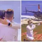 Eva Belisima dapat kejutan romantis pakai helikopter saat dilamar pria India di Bali. (Sumber: Instagram/@evabelisima_official)