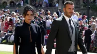 Victoria Beckham mengerti fesyen lebih baik dari para tamu Royal Wedding. (CHRIS RADBURN / POOL / AFP)