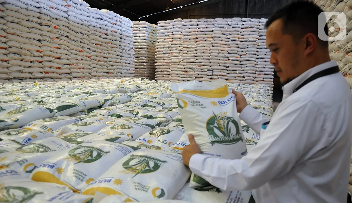 Bantuan beras ini berasal dari cadangan beras pemerintah (CBP) di Gudang Bulog, yang diharapkan bisa menekan inflasi beras di dalam negeri akibat fenomena alam El Nino. (merdeka.com/Imam Buhori)