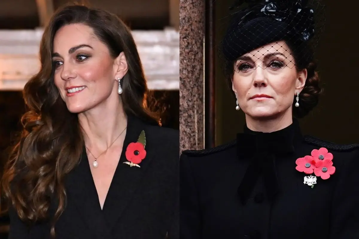 Tampil Dua Hari Berturut-Turut, Kate Middleton Tampikan Pesona Berbeda dengan Gaun Hitam