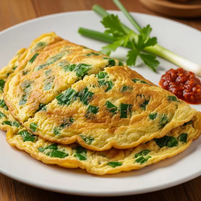 Resep Telur Dadar Daun Bawang