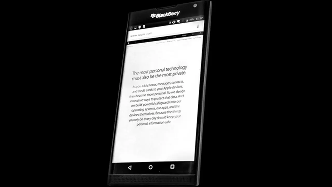 BlackBerry Ledek Apple Soal Keamanan Privasi