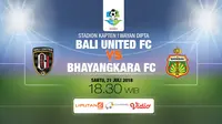 Bali United vs Bhayangkara FC.