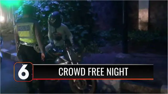 Pelaksanaan crowd free night atau malam tanpa kerumunan di akhir pekan di sejumlah lokasi di ibu kota, masih diwarnai pengendara yang ditilang. Umumnya pengendara sepeda motor yang ditilang lantaran melakukan pelanggaran.