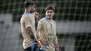 Diprediksi, timnas Argentina berpeluang besar mengamankan enam poin dari dua pertandingan tersebut. (LUIS ROBAYO/AFP)