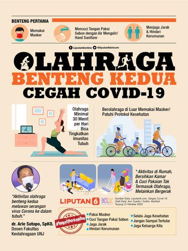 Infografis Olahraga Benteng Kedua Cegah Covid-19. (Liputan6.com/Abdillah)