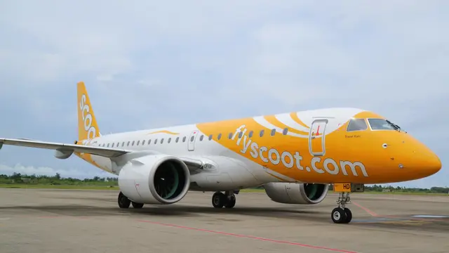 Maskapai Scoot Perdana Layani Rute Singapura-Padang, Bakal Terbang hingga 4 Kali Seminggu