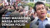 Unjuk rasa mahasiswa di Jakarta berlangsung hingga malam hari. Massa yang hendak berunjuk rasa di Bundaran HI sempat bentrok dengan polisi.