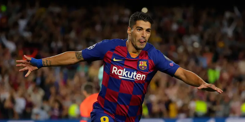 2 Gol Suarez Bawa Barcelona Taklukkan Inter Milan