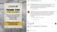 Restoran cepat saji Carl&rsquo;s Jr. di Indonesia tutup usai 10 tahun beroperasi di Indonesia (Foto: Instagram@carlsjrindonesia)