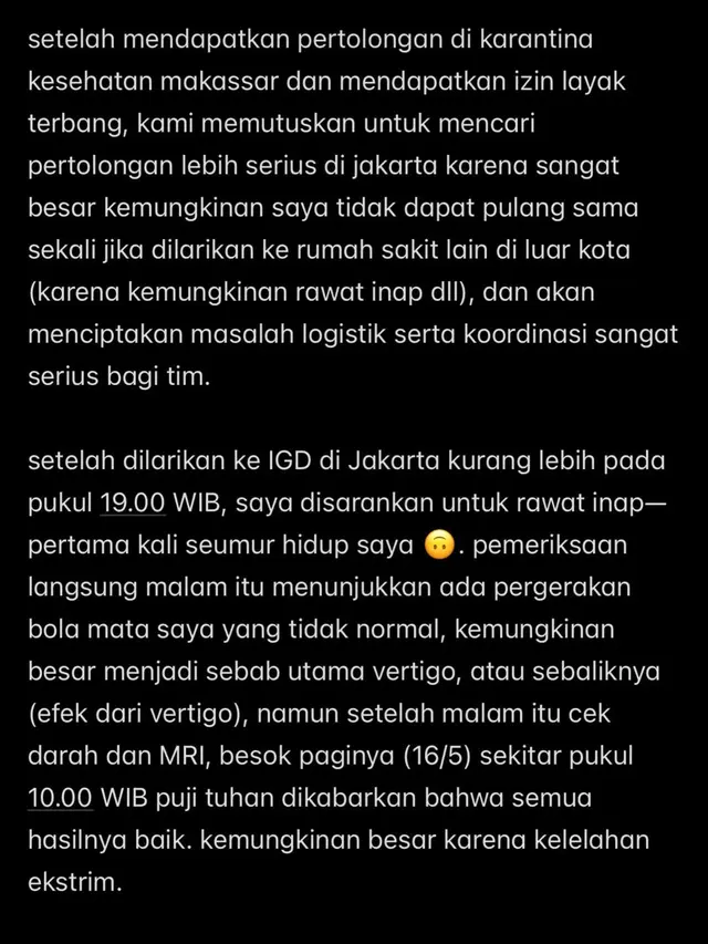 Unggahan Hindia. (Foto: Dok. Instagram @wordfangs)