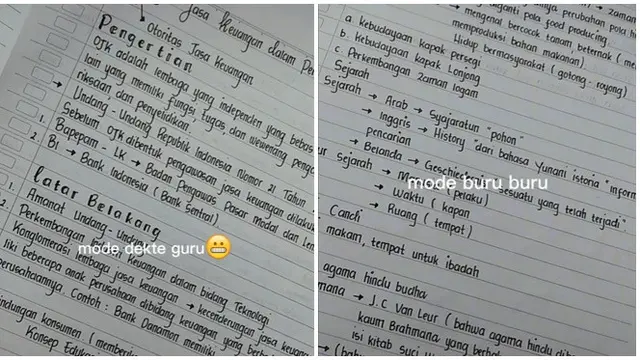 Tetap Rapi Meski Malas, Tulisan Tangan Bak Ketikan Komputer Ini Banjir Pujian