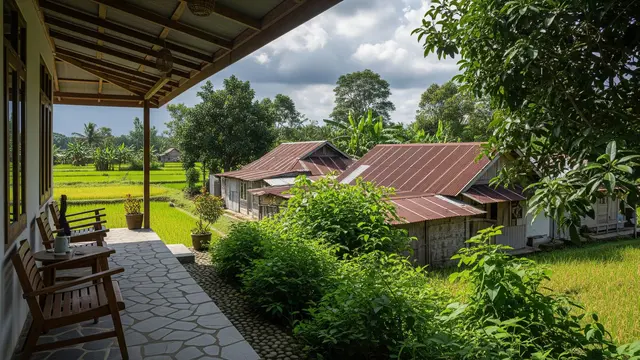 Inspirasi Teras Rumah Nuansa Pedesaan Modern