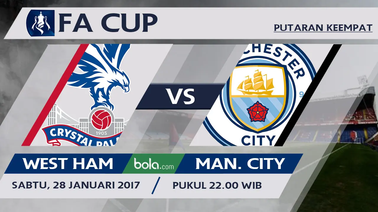 Piala FA_Crystal Palace Vs Manchester City (Bola.com/Adreanus Titus)