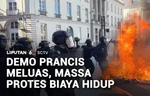 Demo di Prancis Berujung Ricuh, Massa Tolak Kenaikan Biaya Hidup