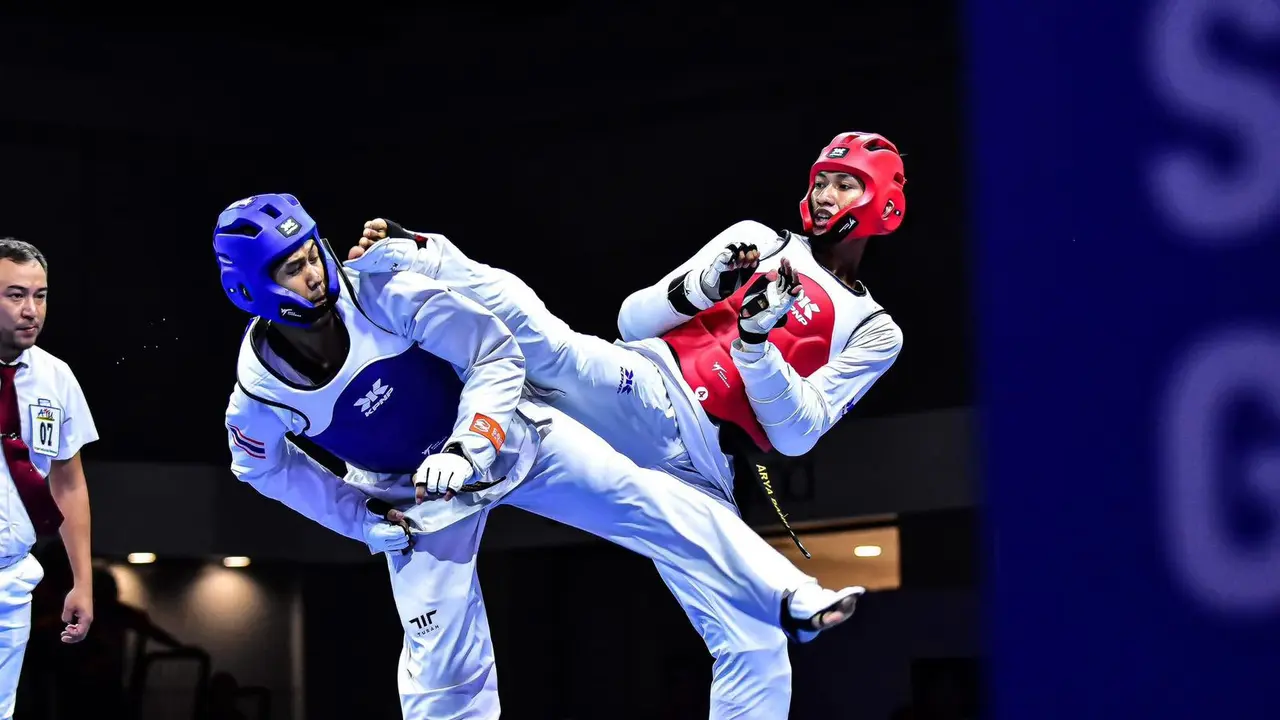 Ilustrasi Atlet Taekwondo