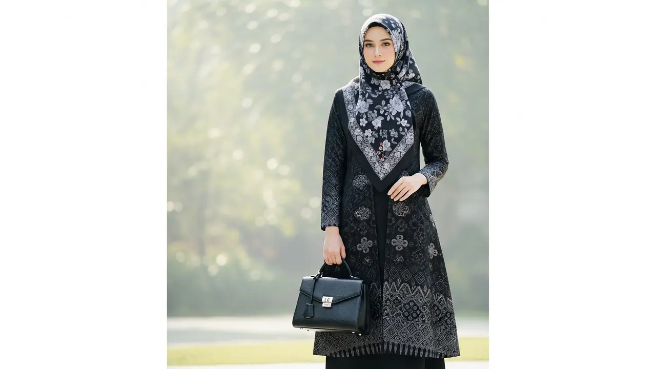 Mix and Match Hijab dan Gamis Syar’i