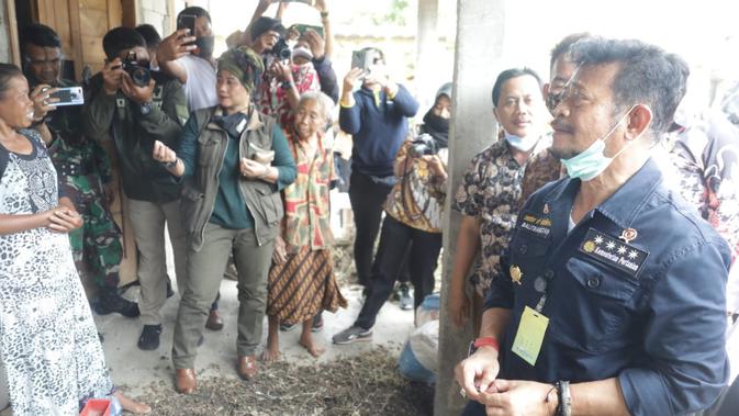 Mentan Syahrul Yasin Limpo mengunjungi Desa Giriroto, Kecamatan Ngemplak, Kabupaten Boyolali pada hari Kamis (15/10),