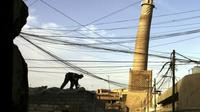Menara Al-Hadba di Mosul, Irak. (Dok.&nbsp;AP Photo/Jerome Delay, File)