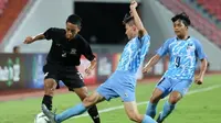 Thailand mengalahkan Kepulauan Mariana Utara 10-0 pada laga lanjutan Grup G kualifikasi Piala Asia U-16 2018 di Stadion Rajamangala, Bangkok, Senin (18/9/2017). (Bola.com/AFC)